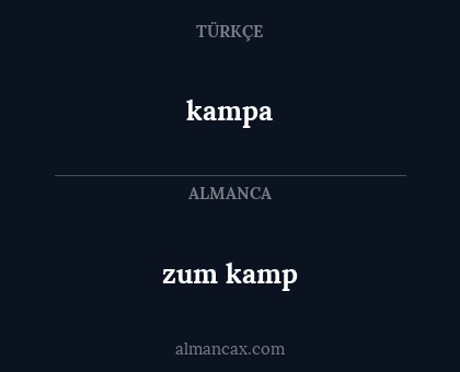 kampa - zum kamp