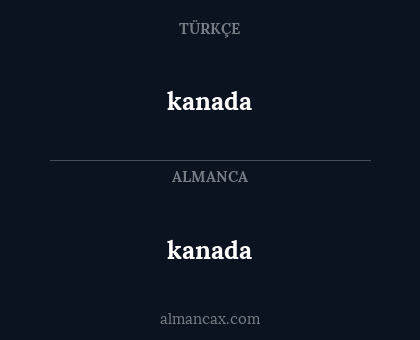 kanada - kanada