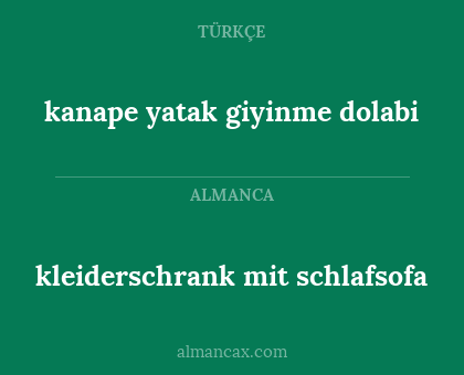 kleiderschrank mit schlafsofa - kanape yatak giyinme dolabi