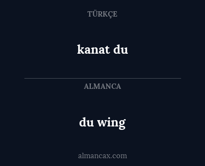 du wing - kanat du