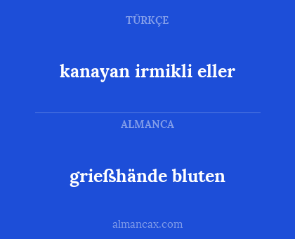 grießhände bluten - kanayan irmikli eller
