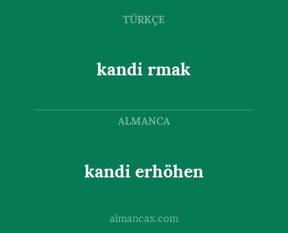 kandi
erhöhen - kandi
rmak