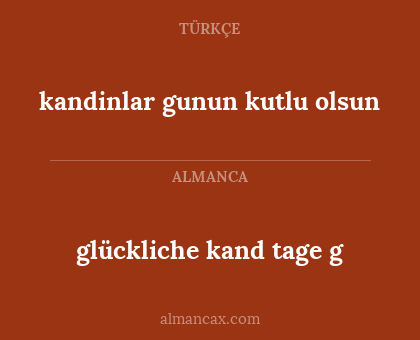 glückliche kand tage g - kandinlar gunun kutlu olsun