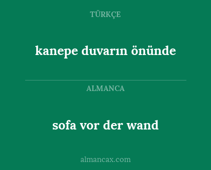 kanepe duvarın önünde - sofa vor der wand