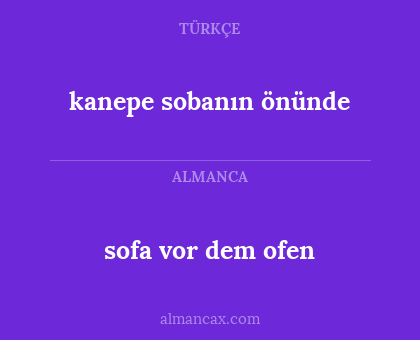 kanepe sobanın önünde - sofa vor dem ofen