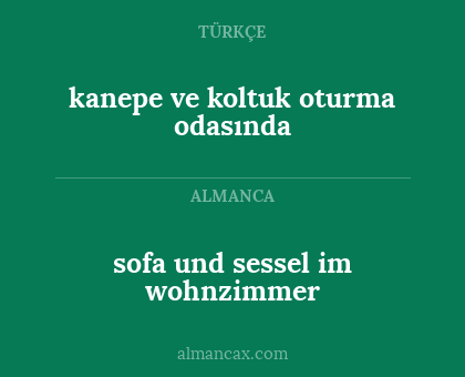 kanepe ve koltuk oturma odasında - sofa und sessel im wohnzimmer