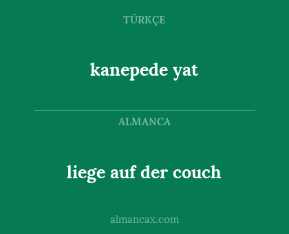 liege auf der couch - kanepede yat