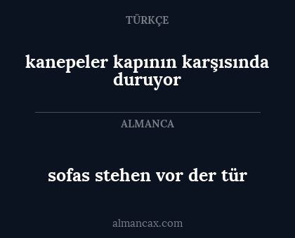 kanepeler kapının karşısında duruyor - sofas stehen vor der tür