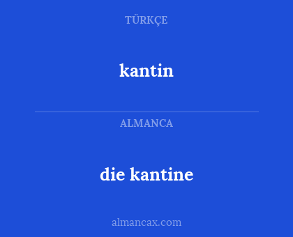 die kantine - kantin
