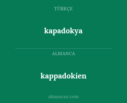 kapadokya - kappadokien