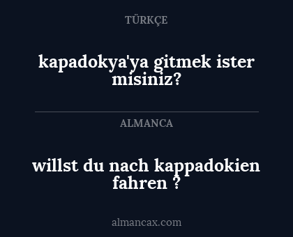 willst du nach kappadokien fahren ? - kapadokya'ya gitmek ister misiniz?