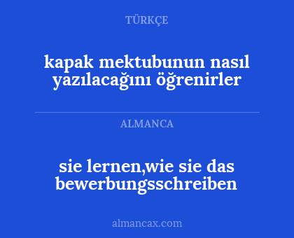 sie lernen,wie sie das bewerbungsschreiben - kapak mektubunun nasıl yazılacağını öğrenirler