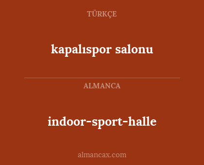 indoor-sport-halle - kapalıspor salonu