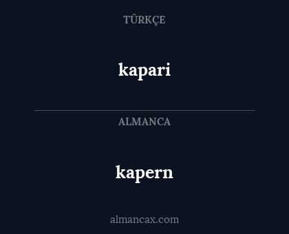 kapari - kapern
