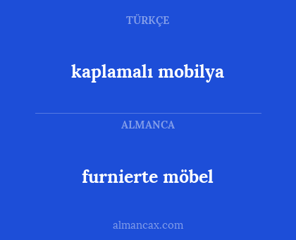 kaplamalı mobilya - furnierte möbel