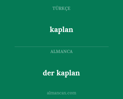 kaplan - der kaplan