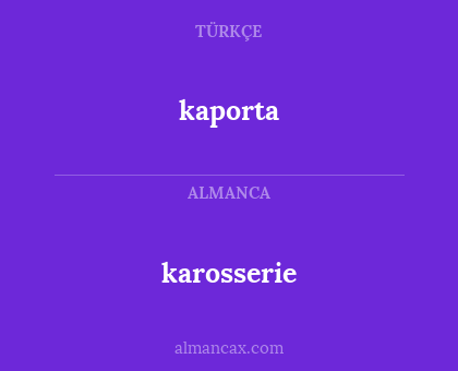 kaporta - karosserie