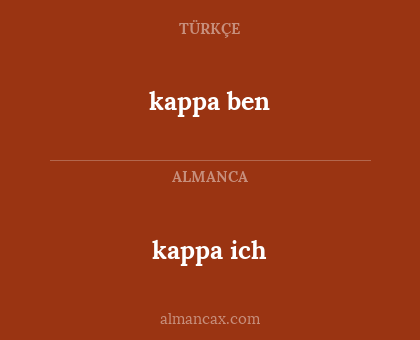 kappa ben - kappa ich