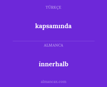 innerhalb - kapsamında