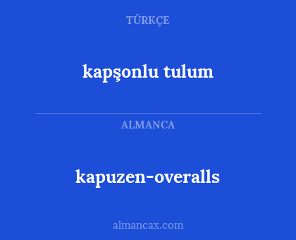 kapuzen-overalls - kapşonlu tulum