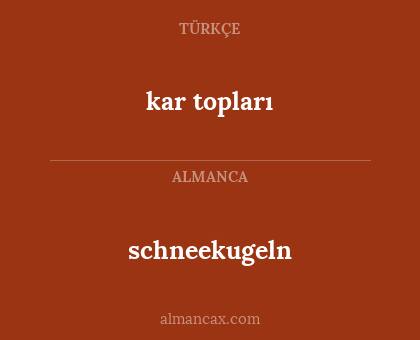 schneekugeln - kar topları