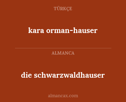 kara orman-hauser - die schwarzwaldhauser