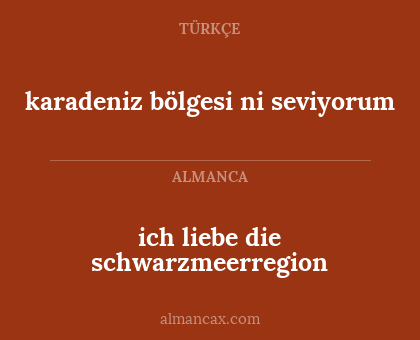 ich liebe die schwarzmeerregion - karadeniz bölgesi ni seviyorum