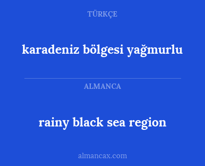 rainy black sea region - karadeniz bölgesi yağmurlu