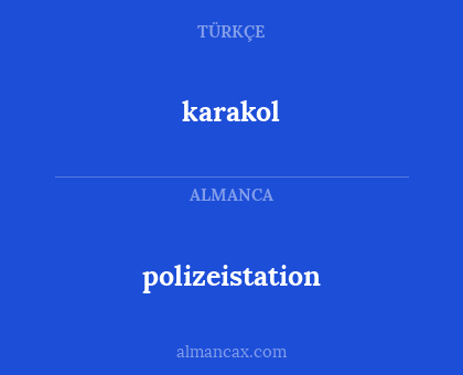 polizeistation - karakol