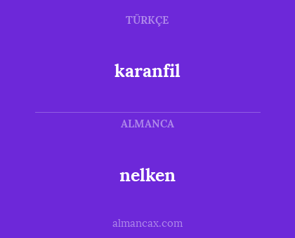 karanfil - nelken