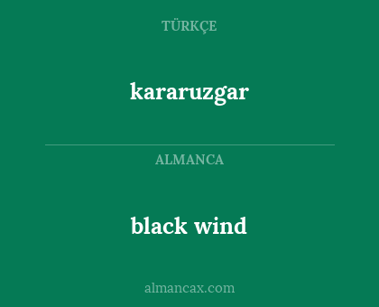 black wind - kararuzgar