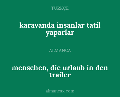 menschen, die urlaub in den trailer - karavanda insanlar tatil yaparlar