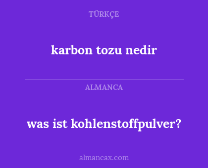 karbon tozu nedir - was ist kohlenstoffpulver?
