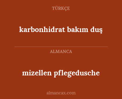mizellen pflegedusche - karbonhidrat bakım duş