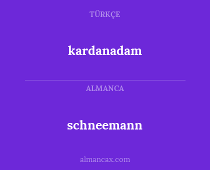 schneemann - kardanadam
