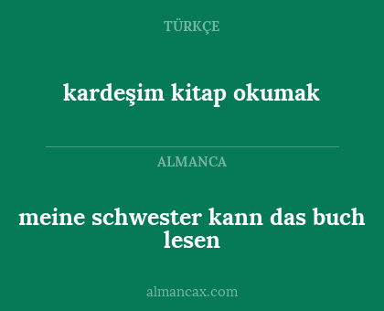 kardeşim kitap okumak - meine schwester kann das buch lesen