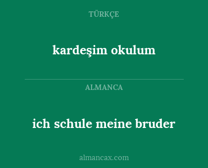 kardeşim okulum - ich schule meine bruder
