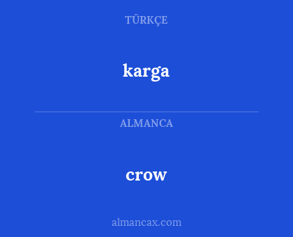 crow - karga