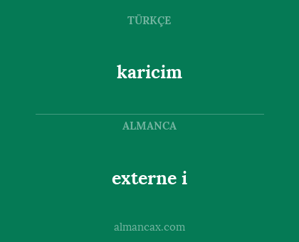 karicim - externe i
