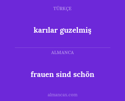 karılar guzelmiş - frauen sind schön