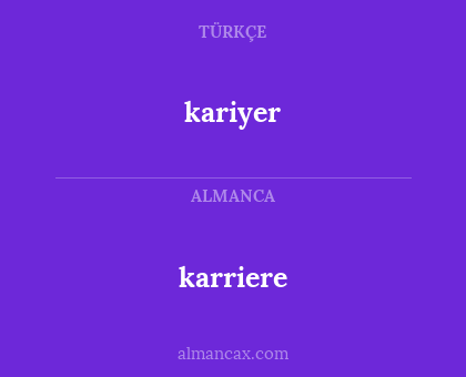 kariyer - karriere