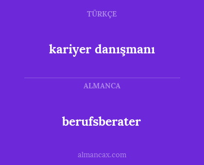 berufsberater - kariyer danışmanı