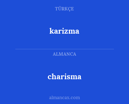 charisma - karizma