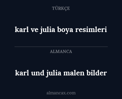 karl und julia malen bilder - karl ve julia boya resimleri
