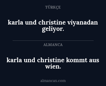 karla und christine kommt aus wien. - karla und christine viyanadan geliyor.