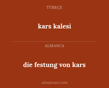 kars kalesi - die festung von kars