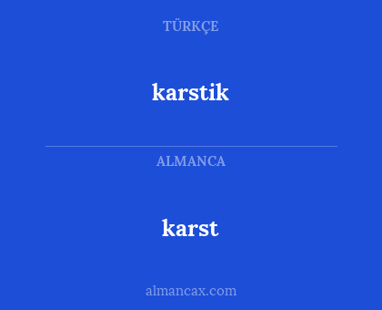 karst - karstik