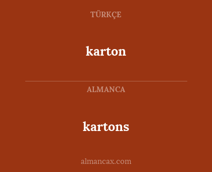 karton - kartons