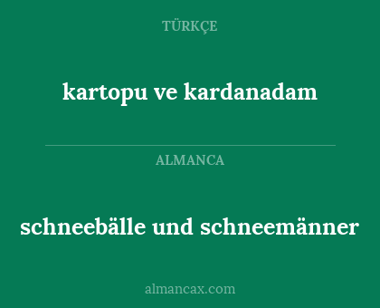 kartopu ve kardanadam - schneebälle und schneemänner