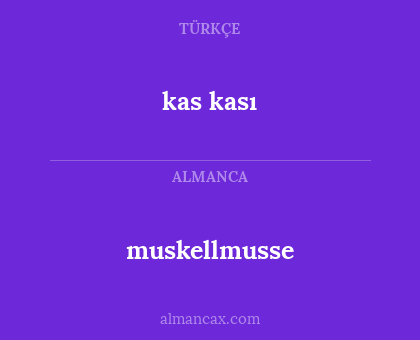 muskellmusse - kas kası